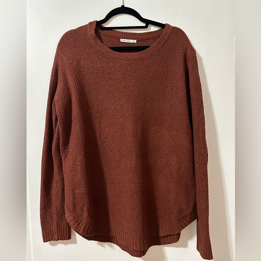Pink Clover Pullover Sweater